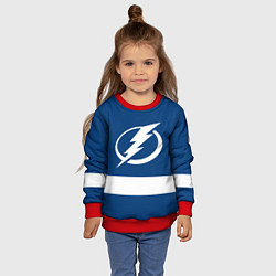 Свитшот детский Tampa Bay Lightning, цвет: 3D-красный — фото 2