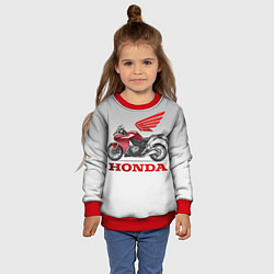 Свитшот детский Honda 2, цвет: 3D-красный — фото 2