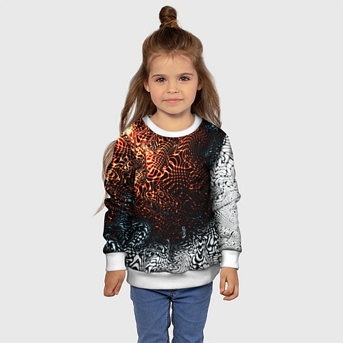 Детский свитшот Technology / 3D-Белый – фото 4