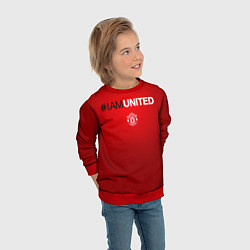 Свитшот детский I am United, цвет: 3D-красный — фото 2