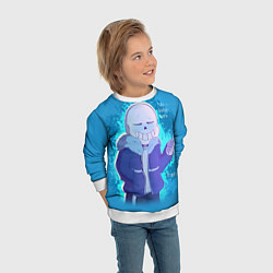 Свитшот детский Winter Sans, цвет: 3D-белый — фото 2