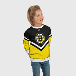 Свитшот детский NHL: Boston Bruins, цвет: 3D-белый — фото 2