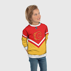 Свитшот детский NHL: Calgary Flames, цвет: 3D-белый — фото 2