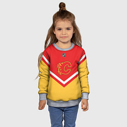 Свитшот детский NHL: Calgary Flames, цвет: 3D-меланж — фото 2