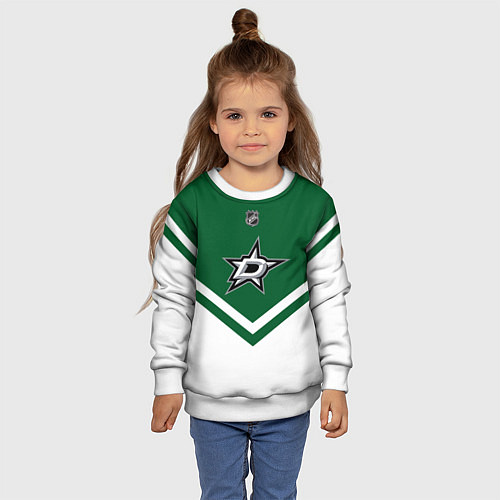 Детский свитшот NHL: Dallas Stars / 3D-Белый – фото 4