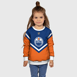 Свитшот детский NHL: Edmonton Oilers, цвет: 3D-белый — фото 2