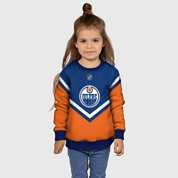 Свитшот детский NHL: Edmonton Oilers, цвет: 3D-синий — фото 2