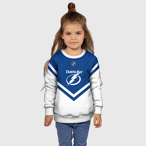Детский свитшот NHL: Tampa Bay Lightning / 3D-Белый – фото 4