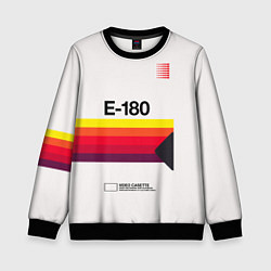 Свитшот детский VHS E-180, цвет: 3D-черный