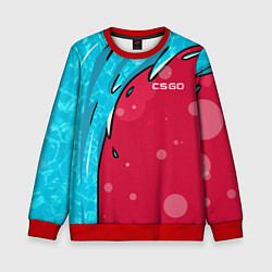 Свитшот детский Water Elemental - Дух воды, цвет: 3D-красный