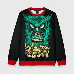 Свитшот детский Bring Me The Horizon: Owl, цвет: 3D-красный