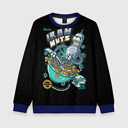 Свитшот детский Iron Nuts, цвет: 3D-синий