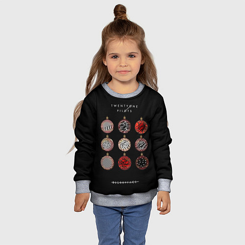 Детский свитшот Twenty One Pilots: New year / 3D-Меланж – фото 4