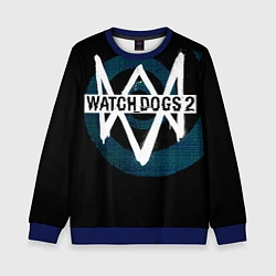 Свитшот детский Watch Dogs 2, цвет: 3D-синий