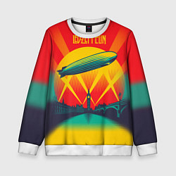 Свитшот детский Led Zeppelin: Hindenburg, цвет: 3D-белый