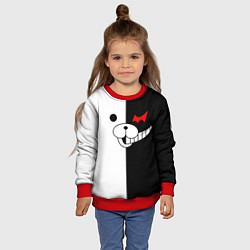 Свитшот детский Monokuma, цвет: 3D-красный — фото 2