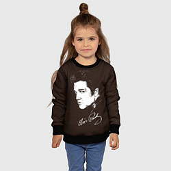 Свитшот детский Elvis Presley, цвет: 3D-черный — фото 2