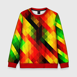 Свитшот детский Block color, цвет: 3D-красный