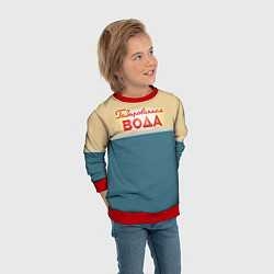 Свитшот детский Газированная вода, цвет: 3D-красный — фото 2