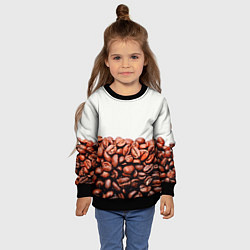 Свитшот детский Coffee, цвет: 3D-черный — фото 2