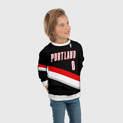 Свитшот детский Portland Trail Blazers 0, цвет: 3D-белый — фото 2