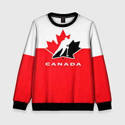 Свитшот детский Canada Team, цвет: 3D-черный