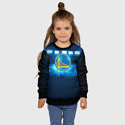 Свитшот детский Golden State Warriors 6, цвет: 3D-черный — фото 2
