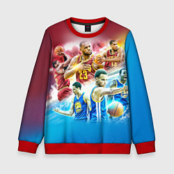 Свитшот детский Golden State Warriors, цвет: 3D-красный