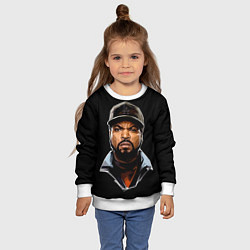 Свитшот детский Ice Cube, цвет: 3D-белый — фото 2