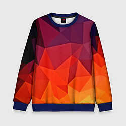 Свитшот детский Geometric, цвет: 3D-синий
