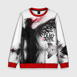 Свитшот детский Dead by April: Black angel, цвет: 3D-красный