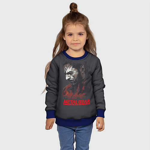 Детский свитшот Metal Gear Solid / 3D-Синий – фото 4