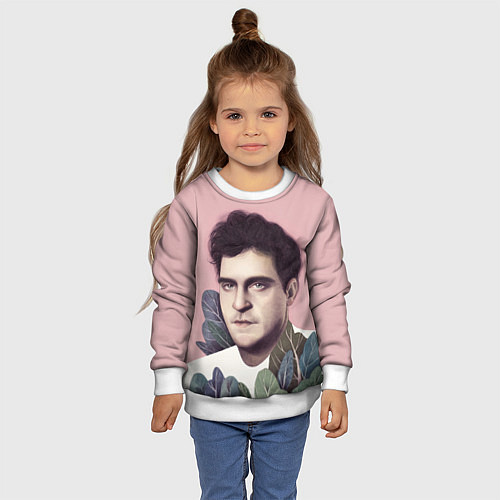 Детский свитшот Хоакин Феникс / 3D-Белый – фото 4