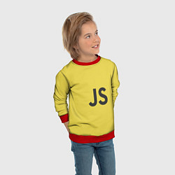 Свитшот детский JavaScript, цвет: 3D-красный — фото 2