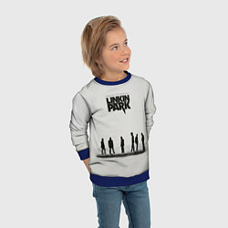 Свитшот детский Группа Linkin Park, цвет: 3D-синий — фото 2