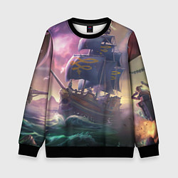 Свитшот детский Sea of thieves, цвет: 3D-черный
