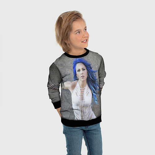 Детский свитшот Arch Enemy: Alissa White-Gluz / 3D-Черный – фото 3