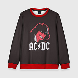 Свитшот детский AC/DC Devil, цвет: 3D-красный