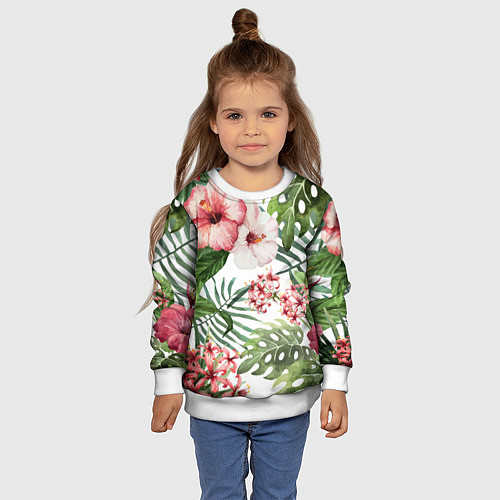 Детский свитшот Таинственный остров / 3D-Белый – фото 4