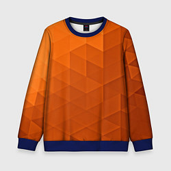 Свитшот детский Orange abstraction, цвет: 3D-синий