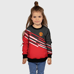 Свитшот детский Man UTD FC: Sport Line 2018, цвет: 3D-черный — фото 2