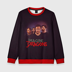 Свитшот детский Группа Imagine Dragons, цвет: 3D-красный