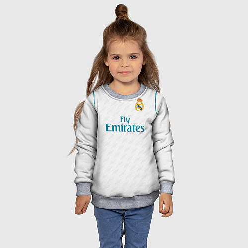 Детский свитшот Real Mardid FC: Asensio Home 17/18 / 3D-Меланж – фото 4