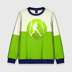 Свитшот детский Символ теннисиста, цвет: 3D-синий
