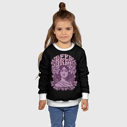 Свитшот детский Deep Purple, цвет: 3D-белый — фото 2