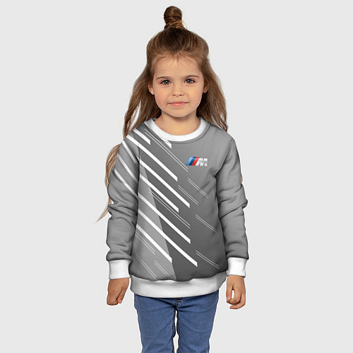 Детский свитшот BMW 2018 M Sport / 3D-Белый – фото 4