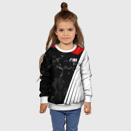Детский свитшот BMW M: Poly Sport / 3D-Белый – фото 4