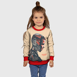 Свитшот детский Stranger Things, цвет: 3D-красный — фото 2