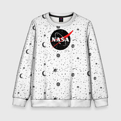 Свитшот детский NASA: Moonlight, цвет: 3D-белый