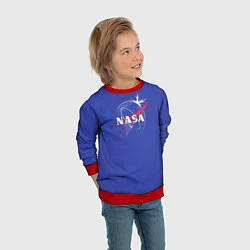Свитшот детский NASA: Blue Space, цвет: 3D-красный — фото 2